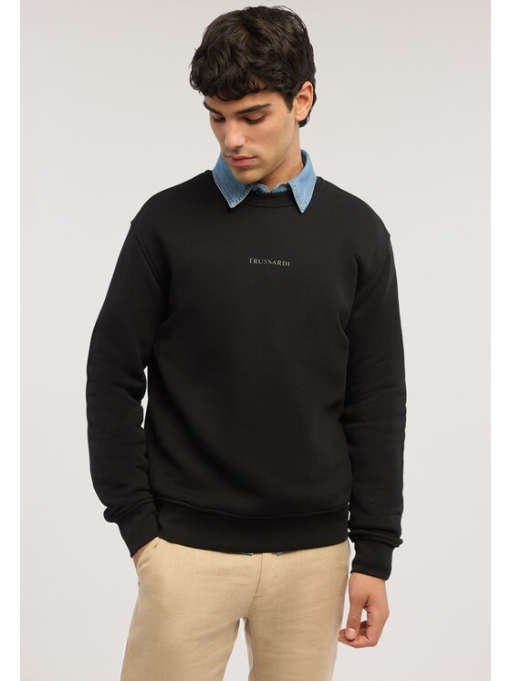 Trussardi Trussardi Felpa G8238000121N033 Nero Regular Fit