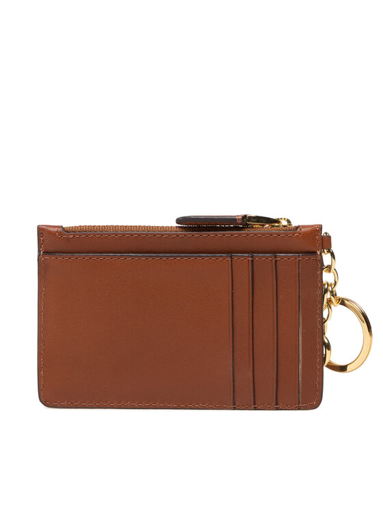 LAUREN RALPH LAUREN LAUREN RALPH LAUREN Etui za kreditne kartice Zip Card Cas 432876731001 Rjava