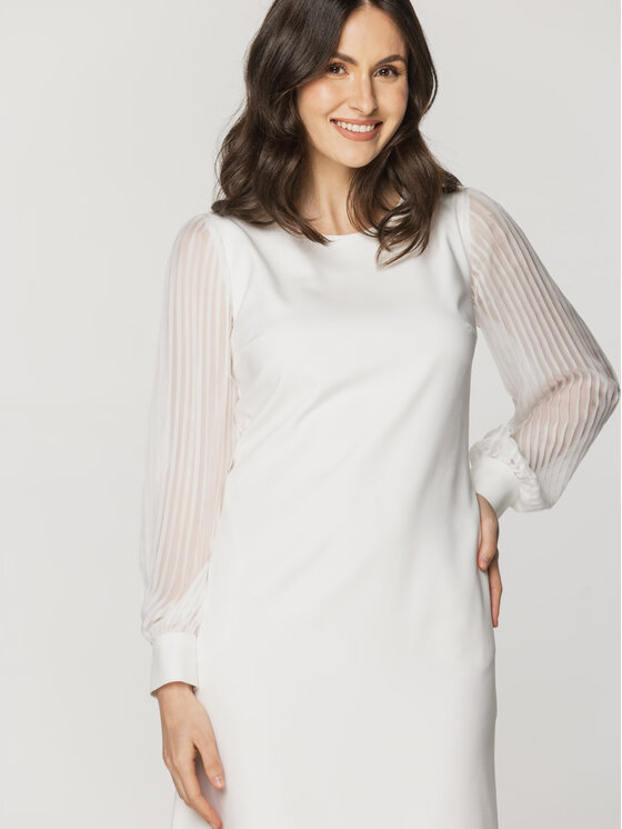 Willsoor Willsoor Sukienka codzienna 67675 Biały A-Line Fit
