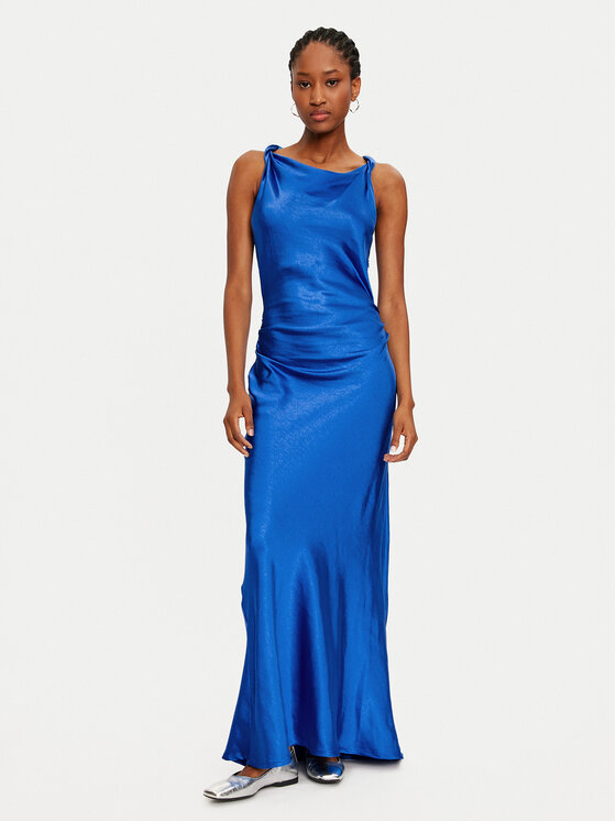 Please Please Koktel haljina A12NXO6000 Plava Slim Fit