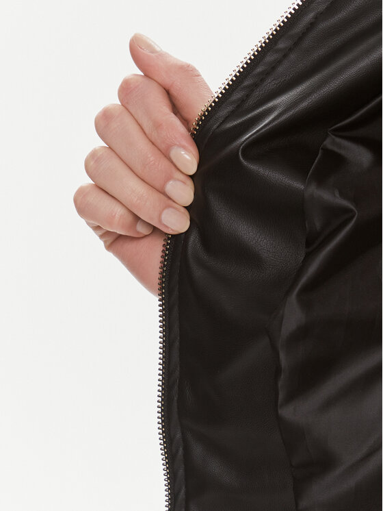 Rinascimento Rinascimento Giacca in similpelle CFC0117800003 Nero Regular Fit