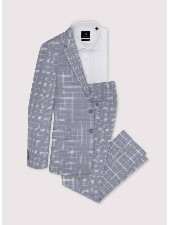 Pako Lorente Pako Lorente Spodnie garniturowe P22SF-6G-005 Szary Slim Fit