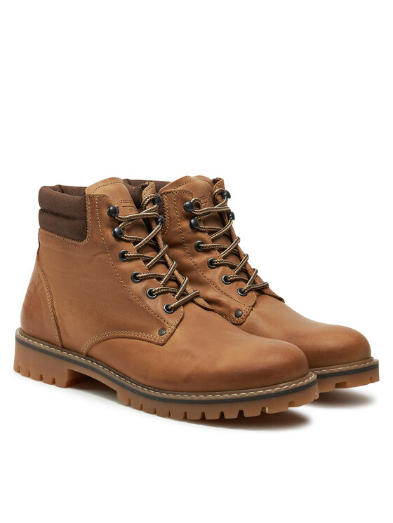 Jack & Jones Jack & Jones Turistická obuv Jfwstanton 12257999 Hnědá