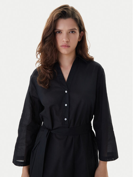 KARL LAGERFELD KARL LAGERFELD Plážové šaty A2W46075 Černá Regular Fit