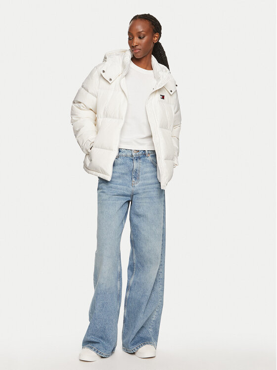 Tommy Jeans Tommy Jeans Μπουφάν πουπουλένιο Alaska DW0DW18610 Λευκό Regular Fit