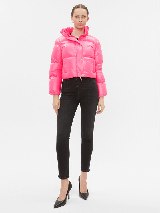Elisabetta Franchi Elisabetta Franchi Átmeneti kabát PI-55D-36E2-V490 Rózsaszín Cropped Fit