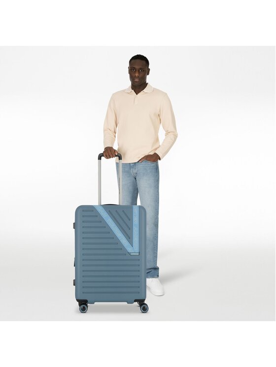 American Tourister American Tourister Walizka średnia 316950 Błękitny