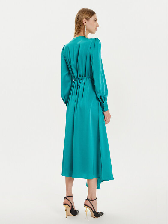 Fracomina Fracomina Coctailkleid FR24WD3002W41101 Grün Regular Fit