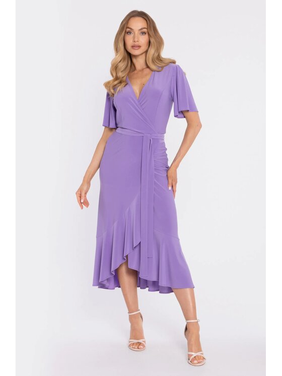 Made of Emotion Made of Emotion Abito da cocktail M912 Viola chiaro A-Line Fit