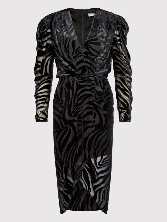 IRO Robe de cocktail Nervez Noir Regular Fit | Modivo.fr