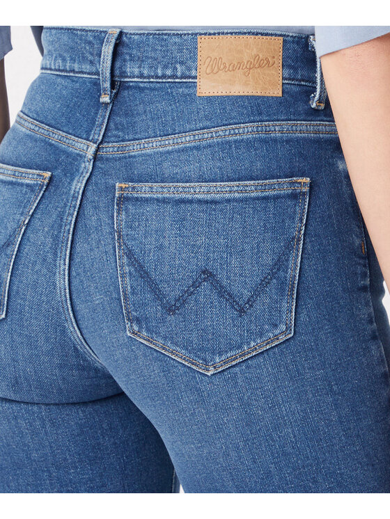 Wrangler Wrangler Jeansy W26RJX386 Niebieski Straight Leg