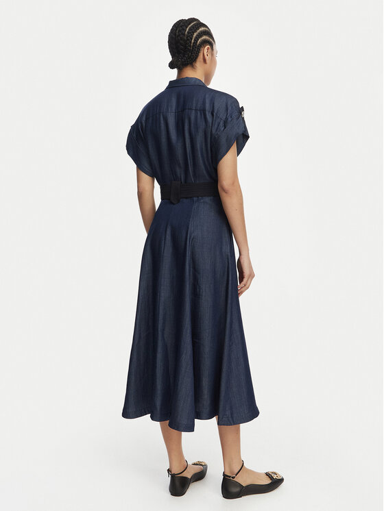 Liu Jo Liu Jo Krekla kleita UA6315 D0335 Tumši zils A-Line Fit