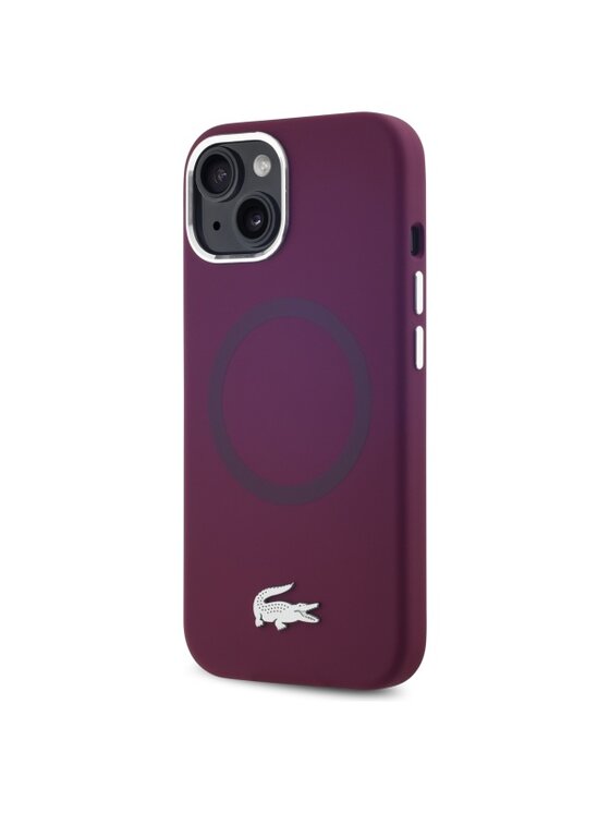 Etui na telefon Lacoste, Bordowe, Apple iPhone 15