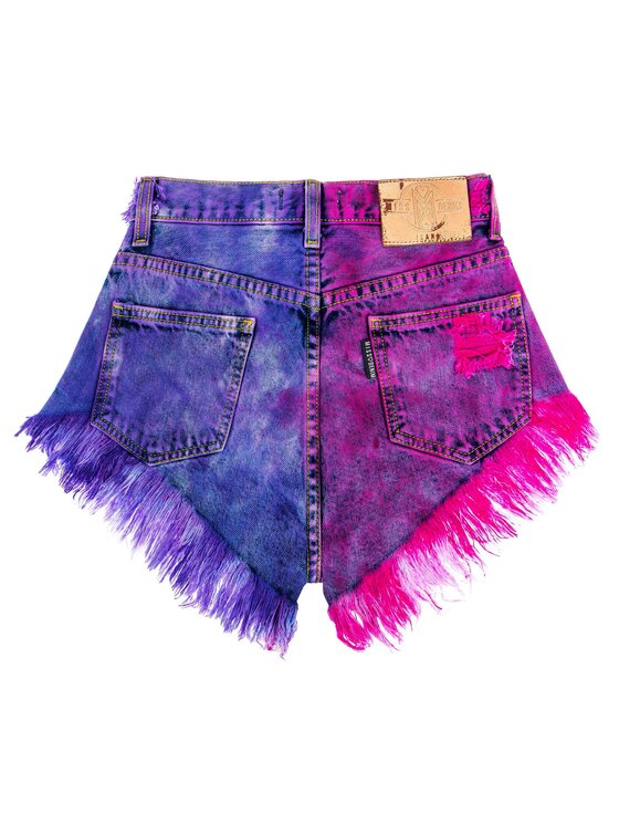 MissDenim MissDenim Szorty jeansowe High Waist Kolorowy Regular Fit