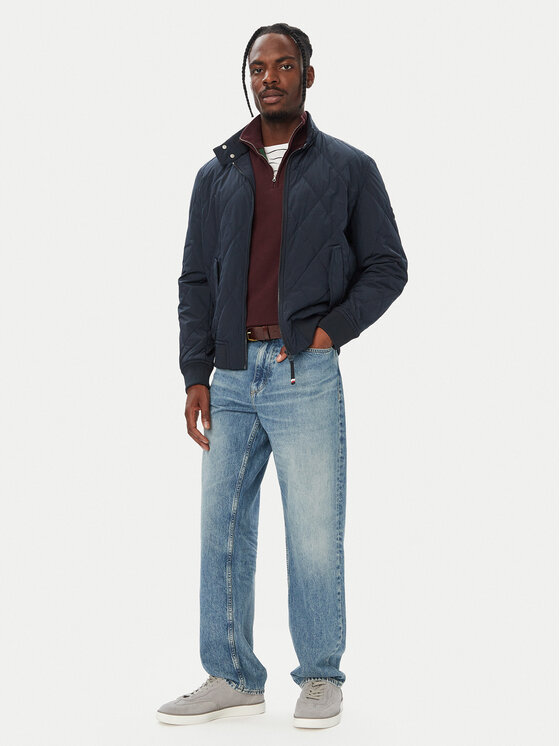 Tommy Hilfiger Tommy Hilfiger Μπόμπερ μπουφάν Harrington MW0MW44766 Σκούρο μπλε Regular Fit