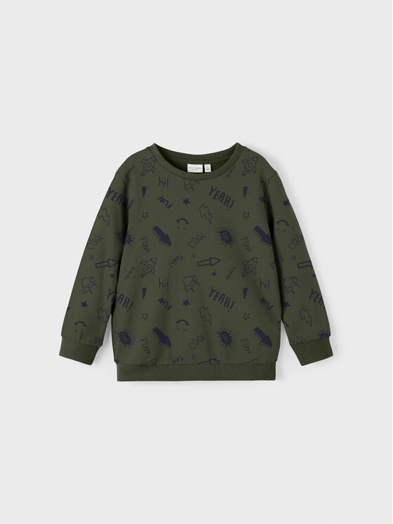 NAME IT NAME IT Μπλούζα 13218869 Πράσινο Loose Fit