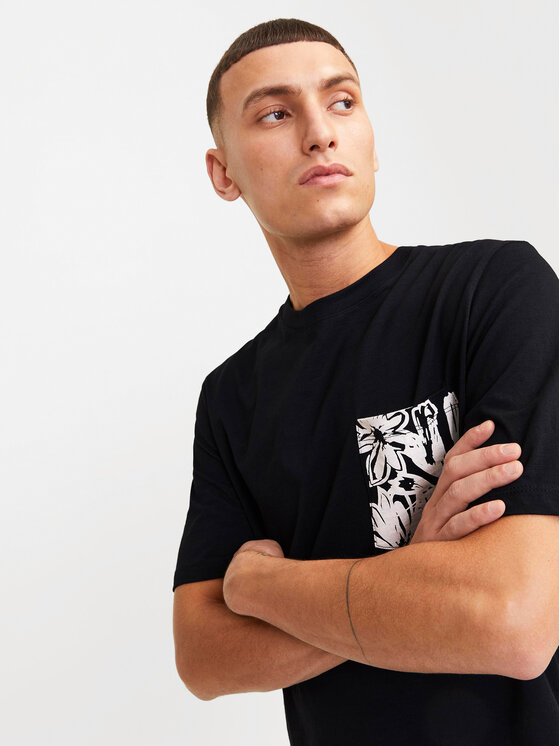 Jack&Jones Jack&Jones Tričko Lafayette 12250435 Čierna Standard Fit