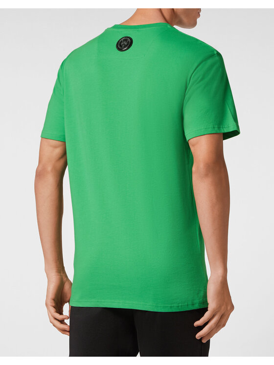 Plein Sport Plein Sport T-Shirt 8143 Zielony Regular Fit