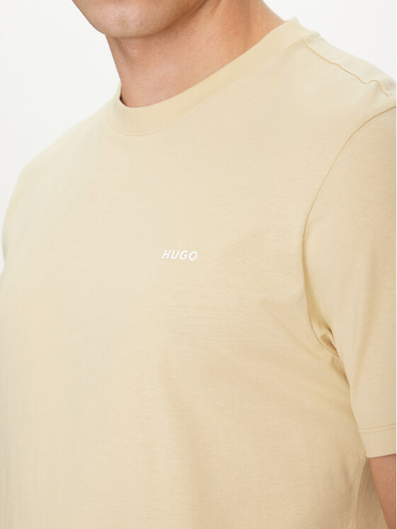 HUGO HUGO T-Shirt Dero222 50466158 Beżowy Regular Fit