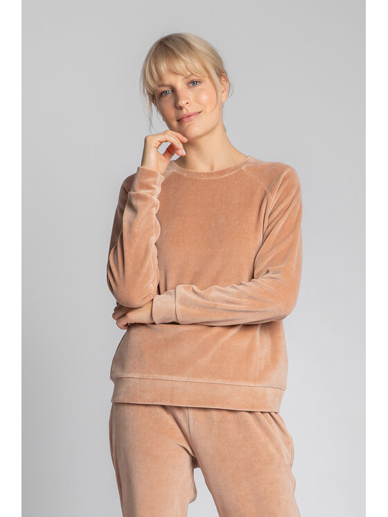 LaLupa LaLupa Bluza LA139 Beżowy Comfort Fit