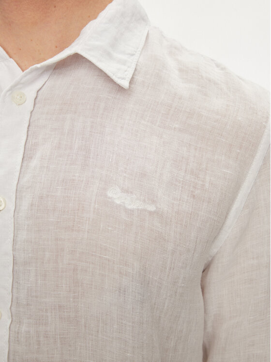 Pepe Jeans Pepe Jeans Camicia Paytton PM308523 Bianco Regular Fit