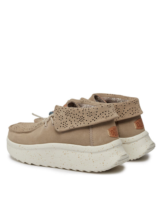 Hey Dude Hey Dude Halbschuhe Wendy Peak Fold Boot Suede 40256-255 Beige