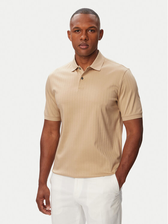 Bugatti Tricou polo 8150-15105E Maro deschis Regular Fit