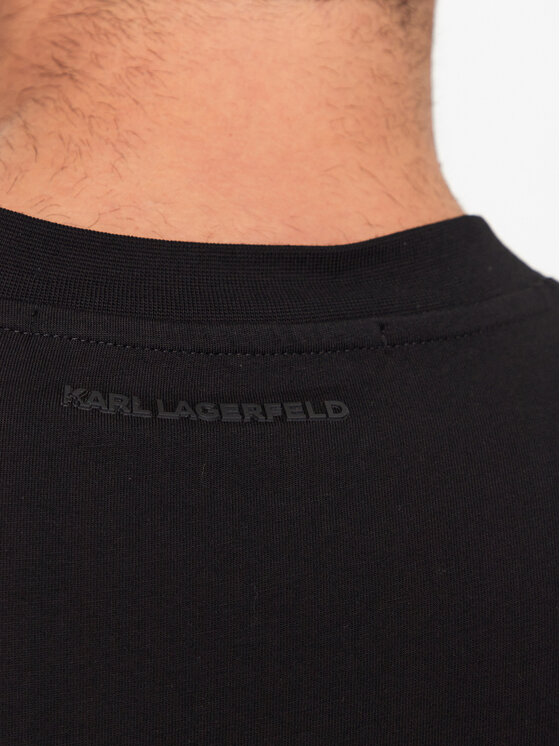 KARL LAGERFELD KARL LAGERFELD T-krekls 755048 532225 Melns Regular Fit