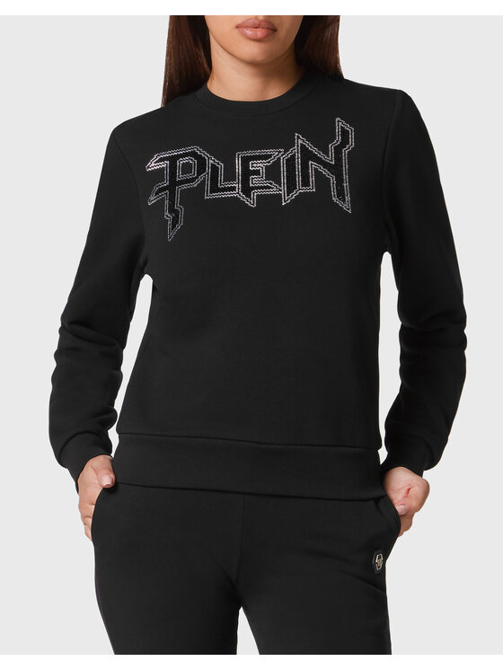 PHILIPP PLEIN PHILIPP PLEIN Bluza 2617 Czarny Regular Fit