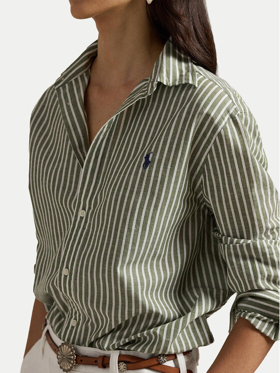 Polo Ralph Lauren Polo Ralph Lauren Πουκάμισο 211971514500 Πράσινο Classic Fit