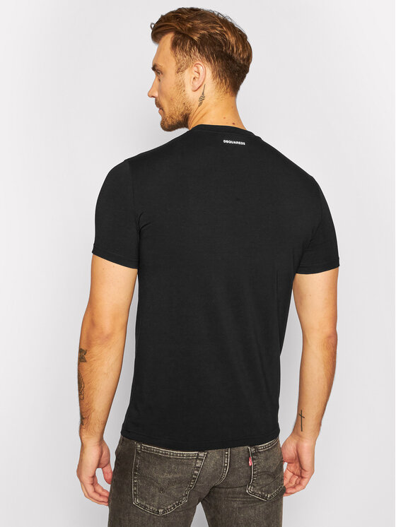 Dsquared2 Underwear Dsquared2 Underwear T-krekls DCM200030 Melns Regular Fit