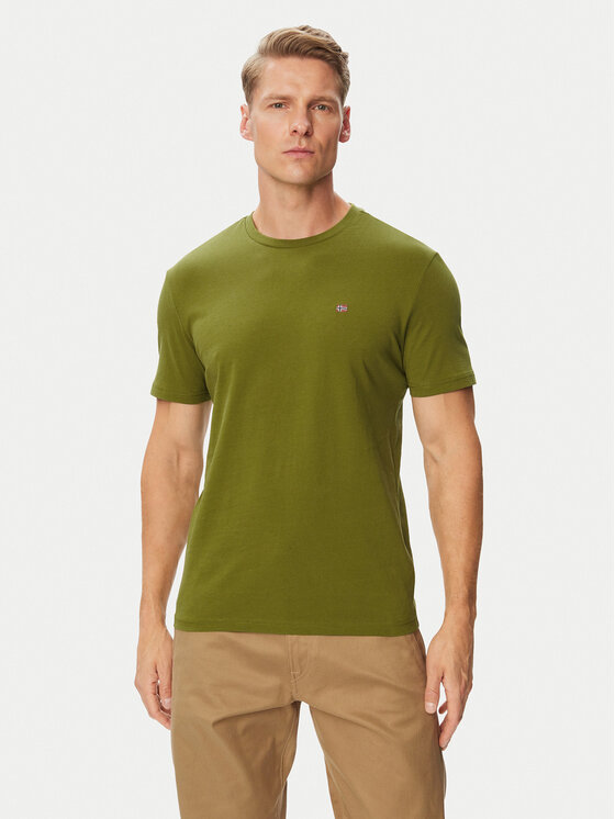 Napapijri Napapijri T-Shirt Salis Ss NP0A4H8D Khaki Regular Fit