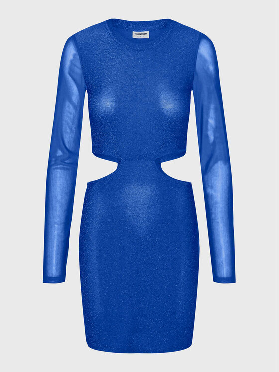 Noisy May Noisy May Sukienka koktajlowa Louise 27022716 Niebieski Slim Fit