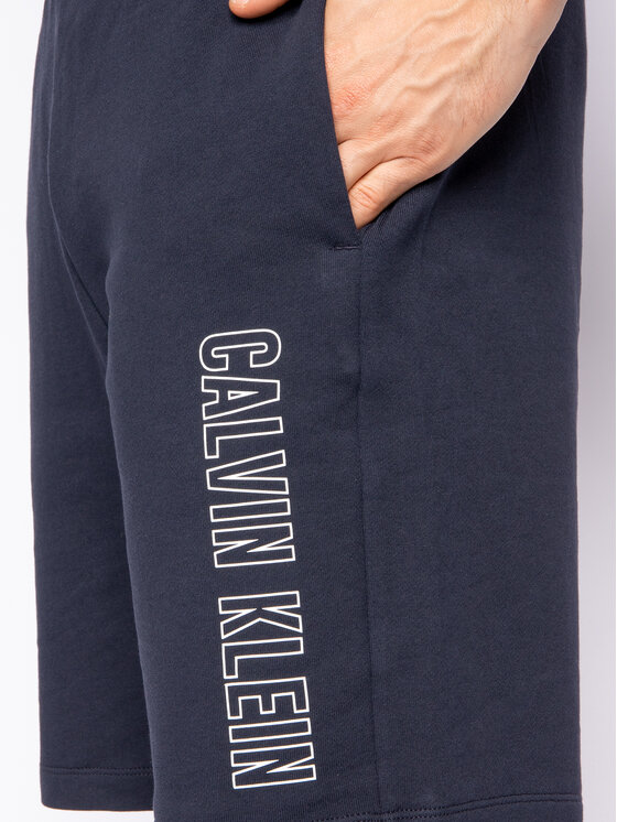 Calvin Klein Performance Calvin Klein Performance Pantalon scurți din material Knit Shorts 00GMS0S878 Bleumarin Regular Fit