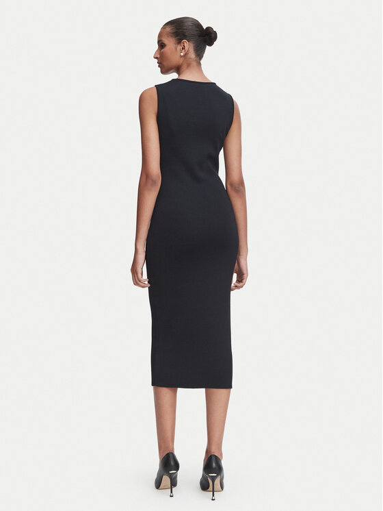 Rinascimento Rinascimento Коктейльна сукня CFM0012352003 Чорний Slim Fit