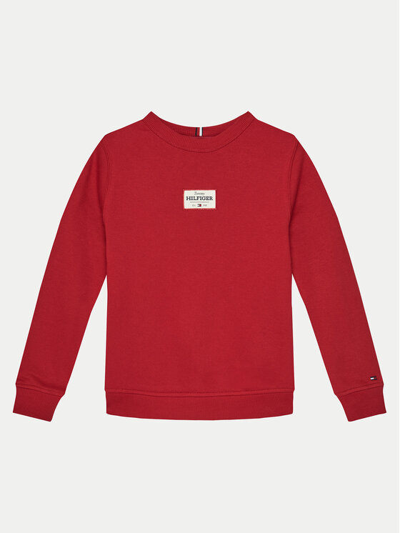 Tommy Hilfiger Tommy Hilfiger Pulóver KB0KB09315 Piros Regular Fit
