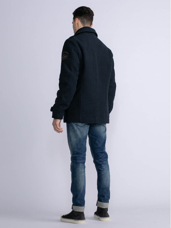 Petrol Industries Petrol Industries Cappotto di lana M-3030-JAC102 Blu scuro Regular Fit
