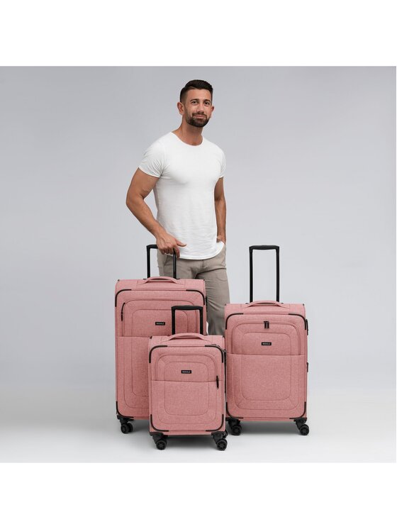 Redolz Redolz Komplet walizek 275610 Różowy