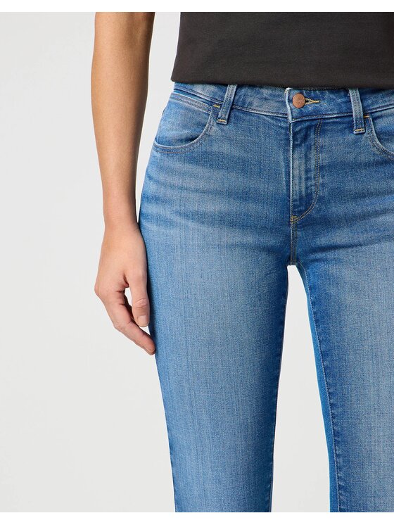 Wrangler Wrangler Jeansy SKINNY Niebieski Skinny Fit