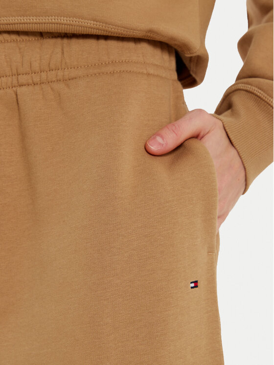 Tommy Hilfiger Tommy Hilfiger Teplákové nohavice Essential WW0WW45966 Béžová Regular Fit