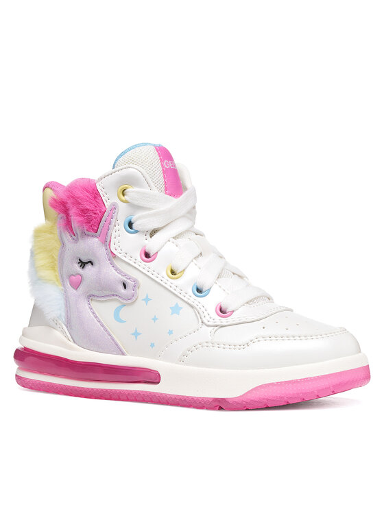 Geox Geox Laisvalaikio batai J Sketlite Girl J66NWA 0NFKN C0653 M Balta