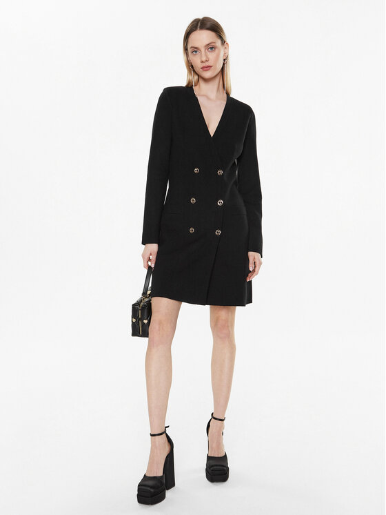 TWINSET TWINSET Rochie tricotată 231TP3100 Negru Slim Fit