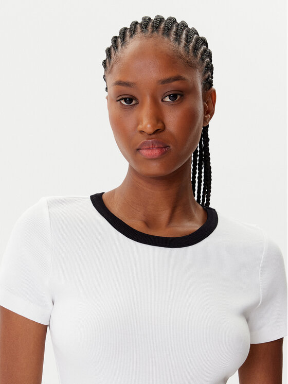 Morgan Morgan T-shirt 252-DOPPY Bijela Slim Fit
