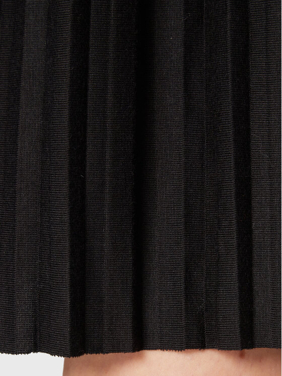 ICHI ICHI Spódnica plisowana Wimsy 20110229 Czarny Relaxed Fit