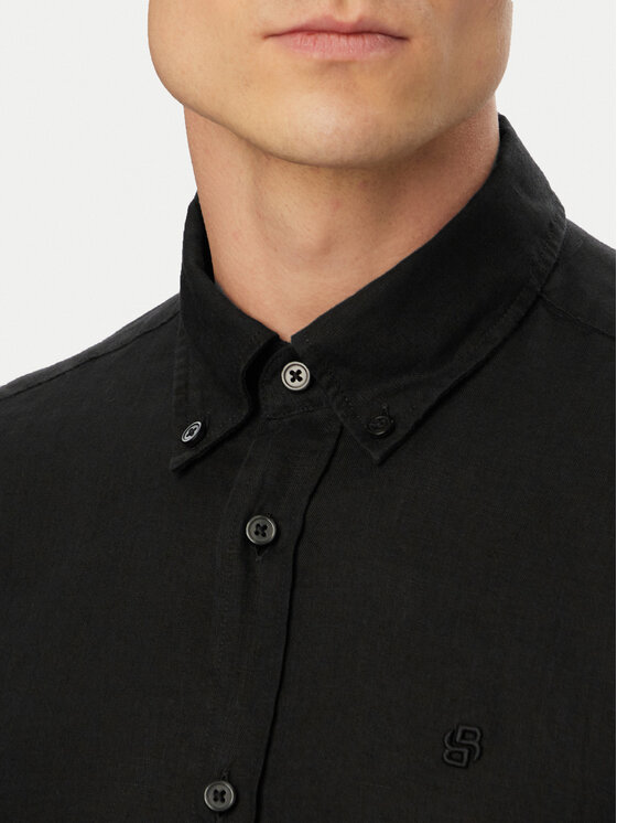 BOSS BOSS Marškiniai H-Liam 50556077 Juoda Regular Fit