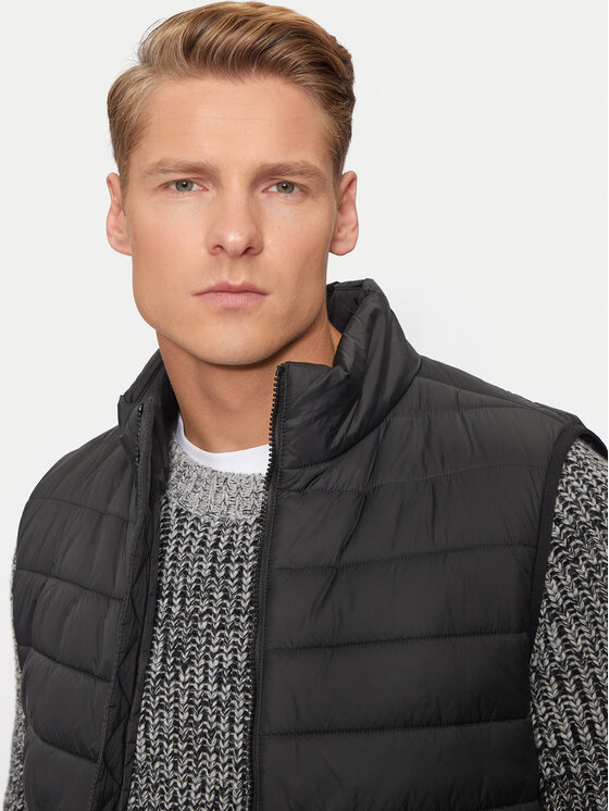 HUGO HUGO Mellény Brentino2431 50517743 Fekete Regular Fit
