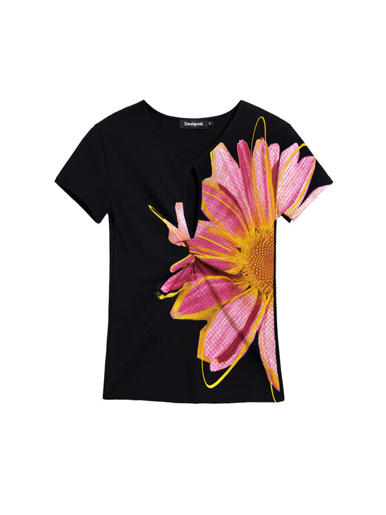 Desigual Desigual Футболка Dublin 26SWTK05 Чорний Regular Fit