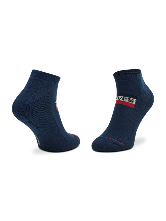 Levi's® Levi's® Set de 2 perechi de șosete medii unisex 701219507 Bleumarin