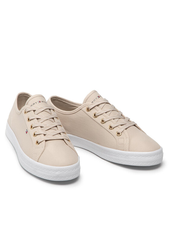 Tommy Hilfiger Tommy Hilfiger Tenisówki Essential Sneaker FW0FW06664 Beżowy