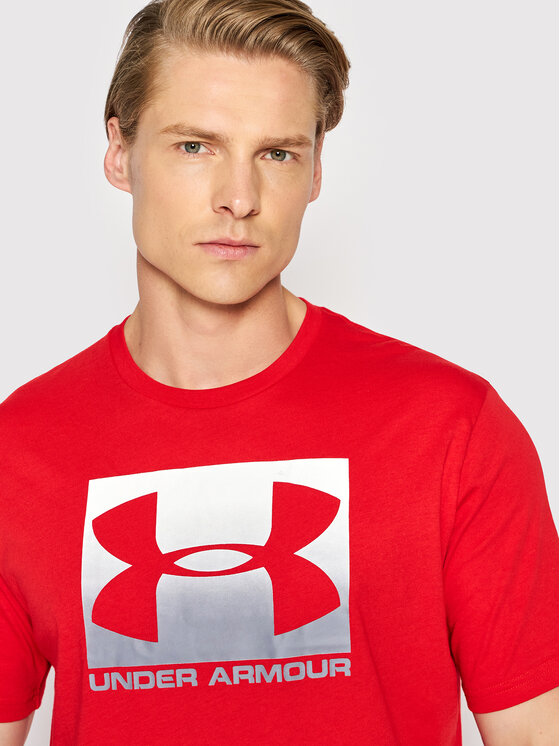 Under Armour Under Armour T-shirt Ua Boxed Sportstyle 1329581 Crvena Loose Fit